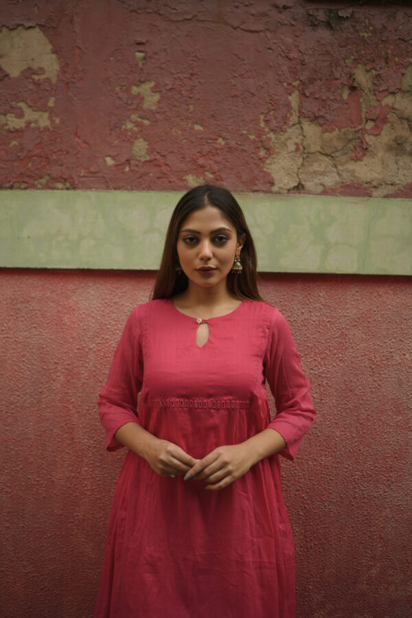 Berry pink kurta set(5)