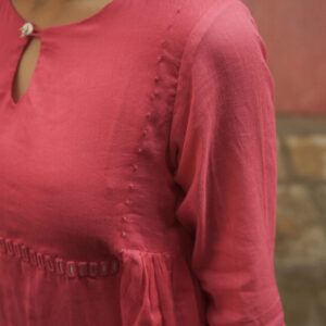 BERRY PINK KURTA SET - Image 4