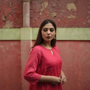 BERRY PINK KURTA SET - Image 3