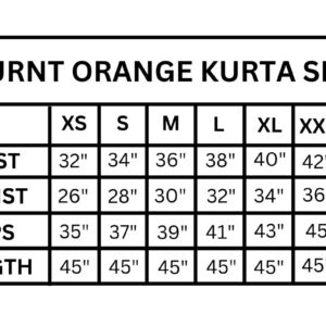 BURNT ORANGE KURTA SET - Image 6