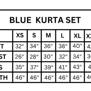 BLUE KURTA SET - Image 4
