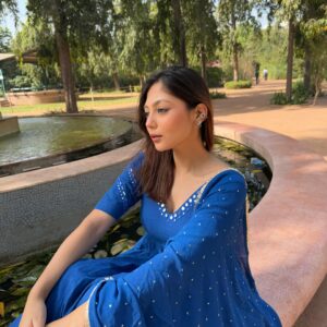 BLUE KURTA SET - Image 5