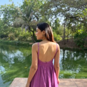 ORCHID PLUM KURTA SET - Image 2