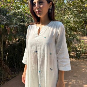 WHITE KURTA SET - Image 3