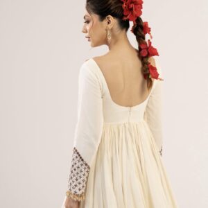 ROZANA IVORY ANARKALI SET - Image 3