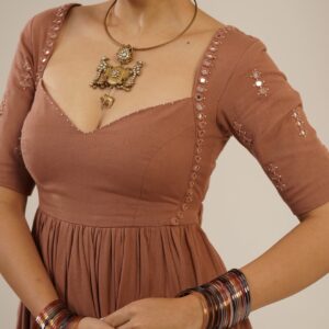 EARTHEN ANARKALI SET - Image 3