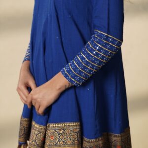 BLUE DHOTI SET - Image 3